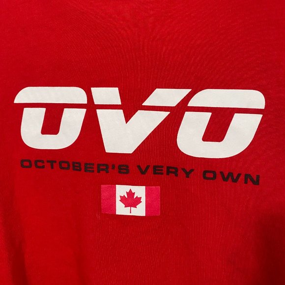 OVO Red Short Sleeve Tee - Picture 2 of 4
